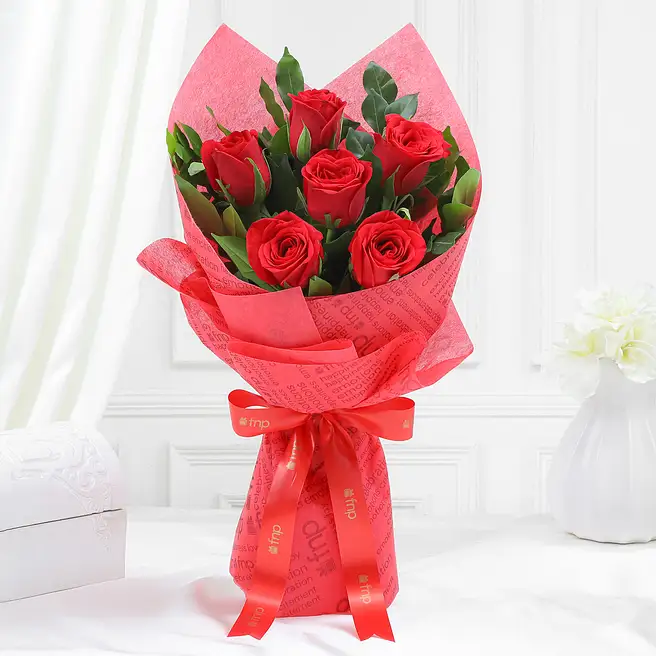 Seven Red Roses Bunch