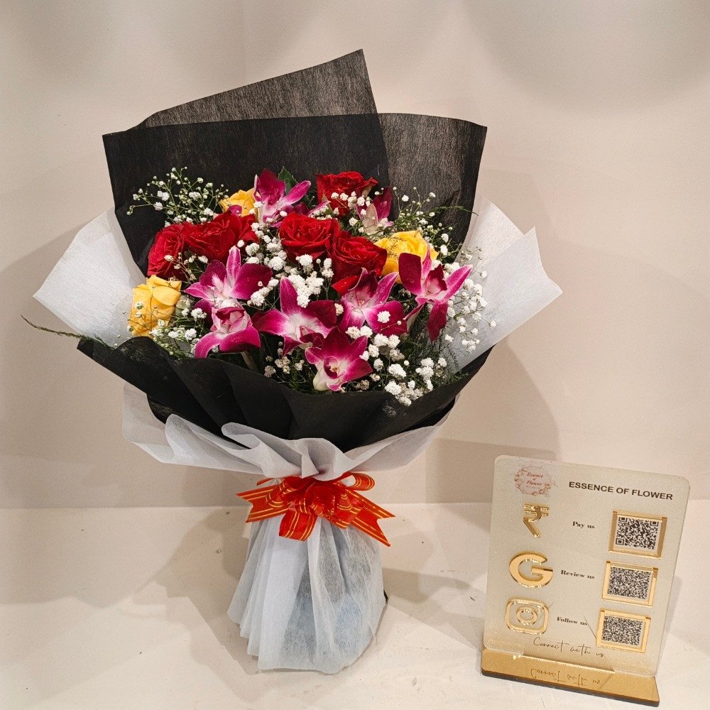 Orchid,Rose,Bouquet