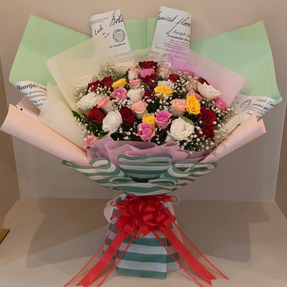 ✨ Multi-Colour Rose Bouquet ✨