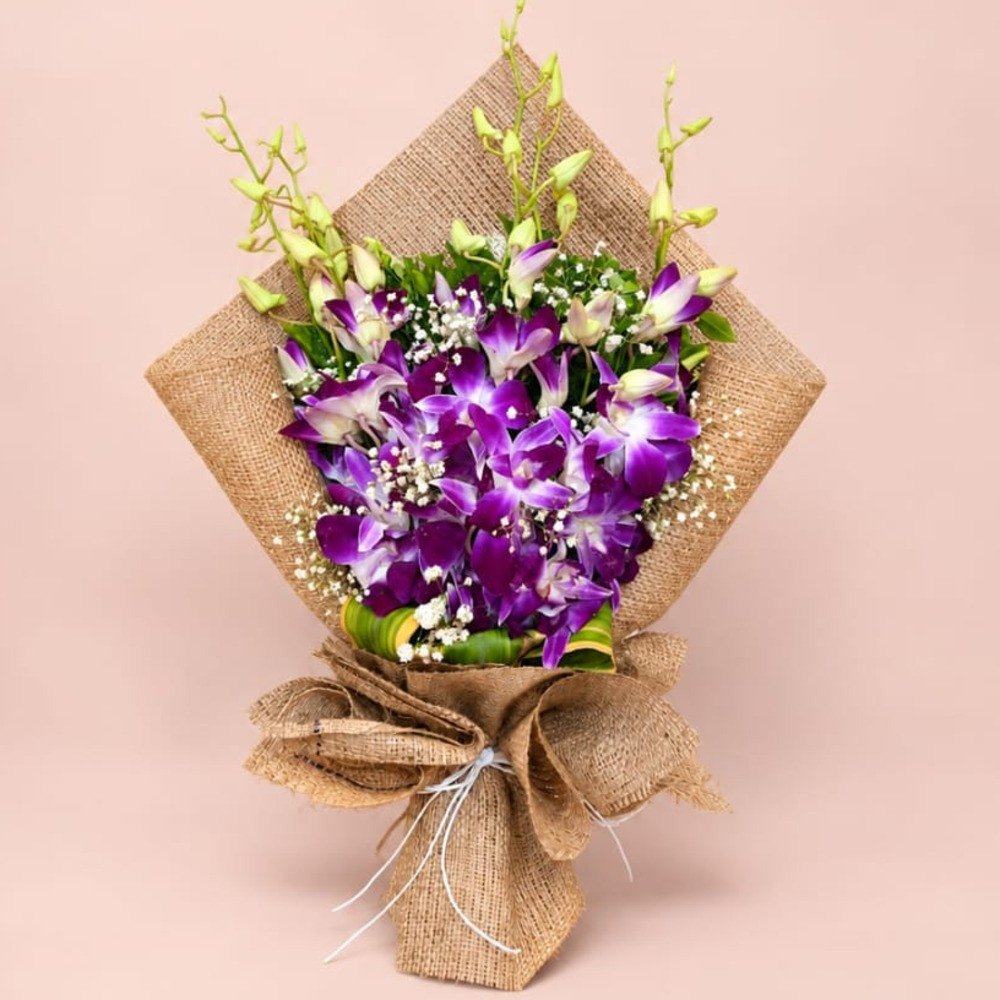 💜 Premium Purple Orchid Bouquet