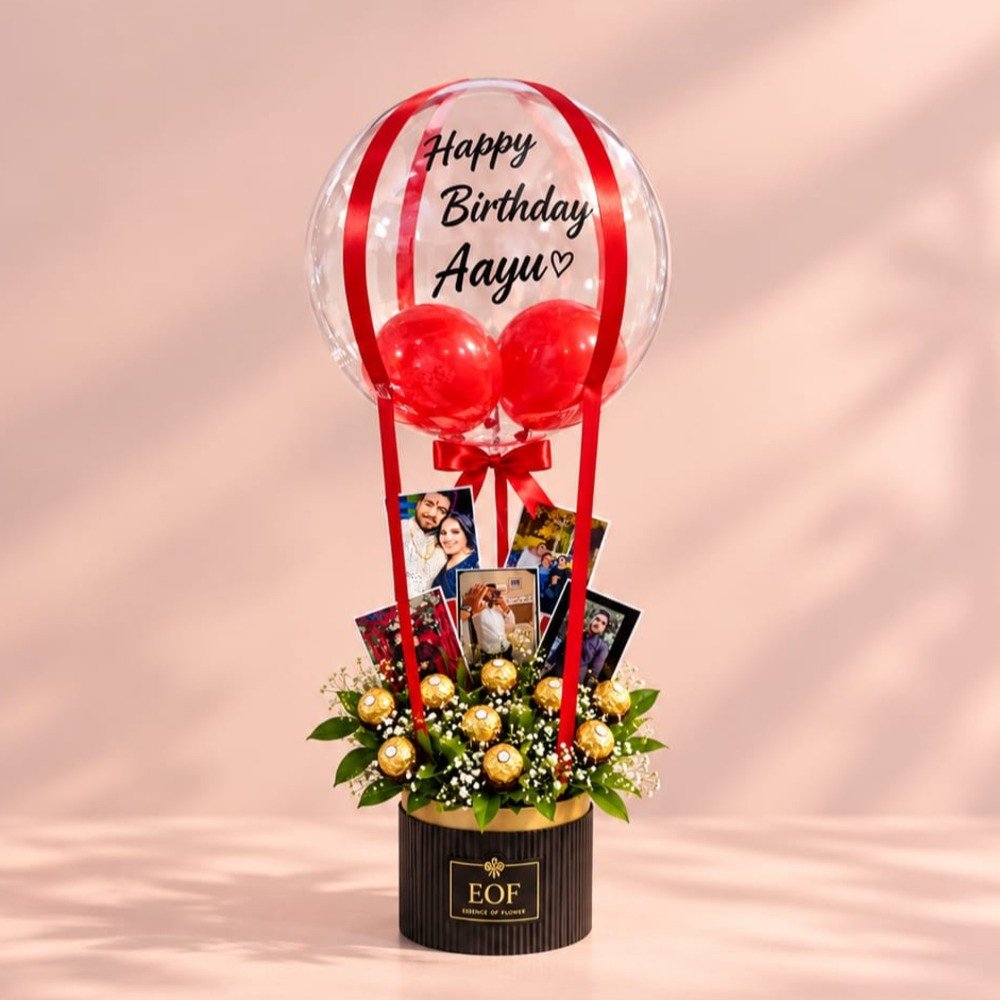 Birthday Balloon & Chocolate Arrangement