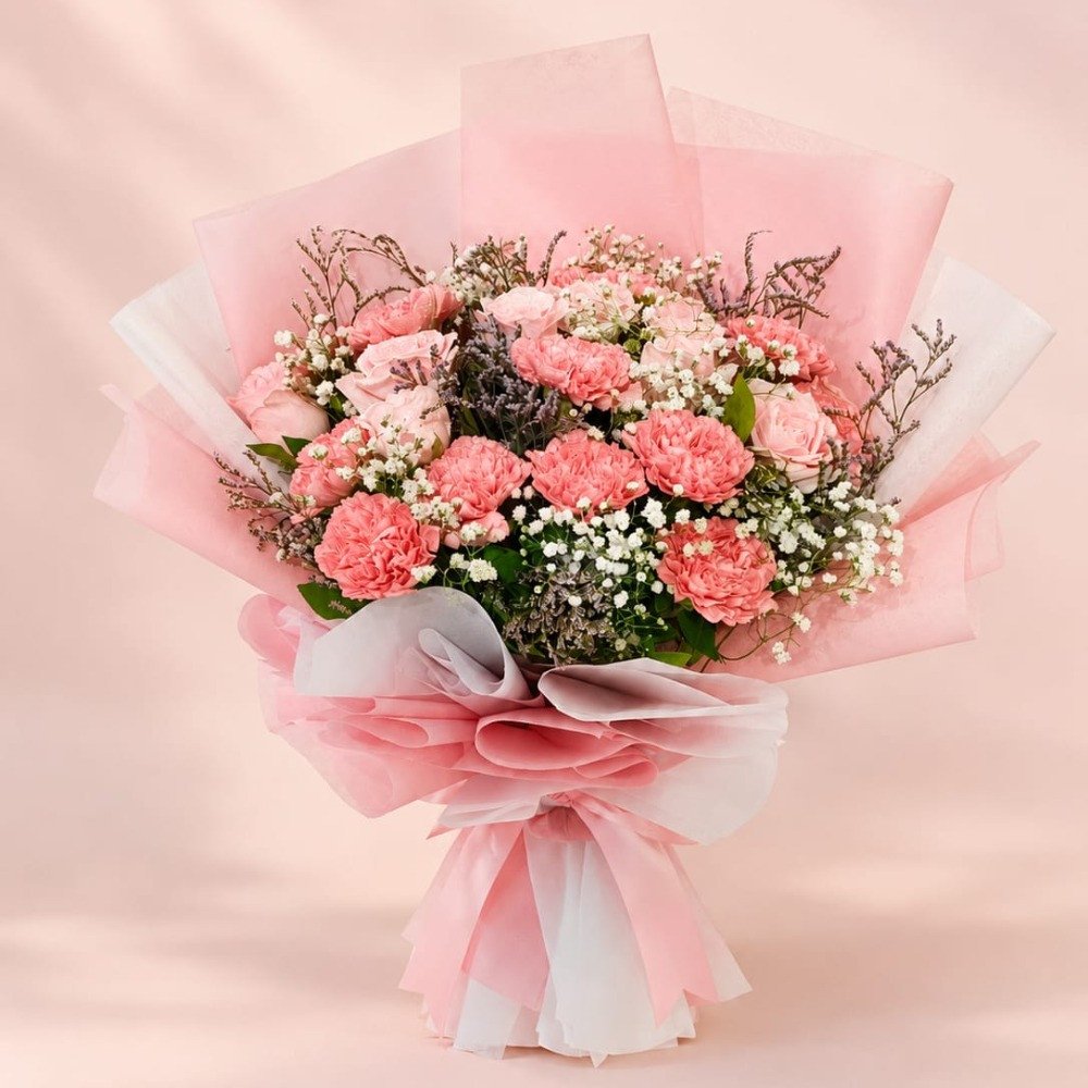 Pastel Pink Flower Bouquet 💕✨