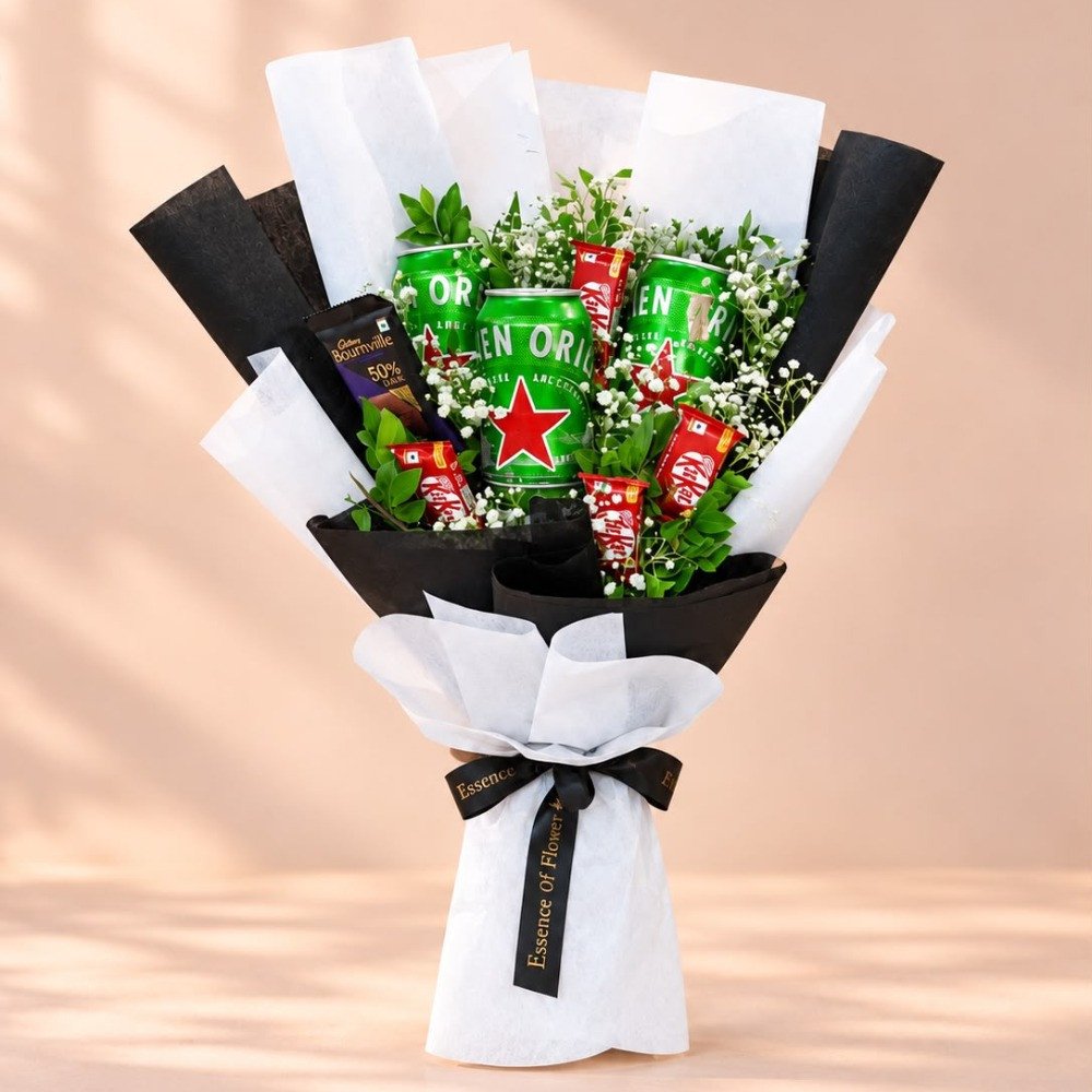Premium Beverage & Chocolate Bouquet 🍫