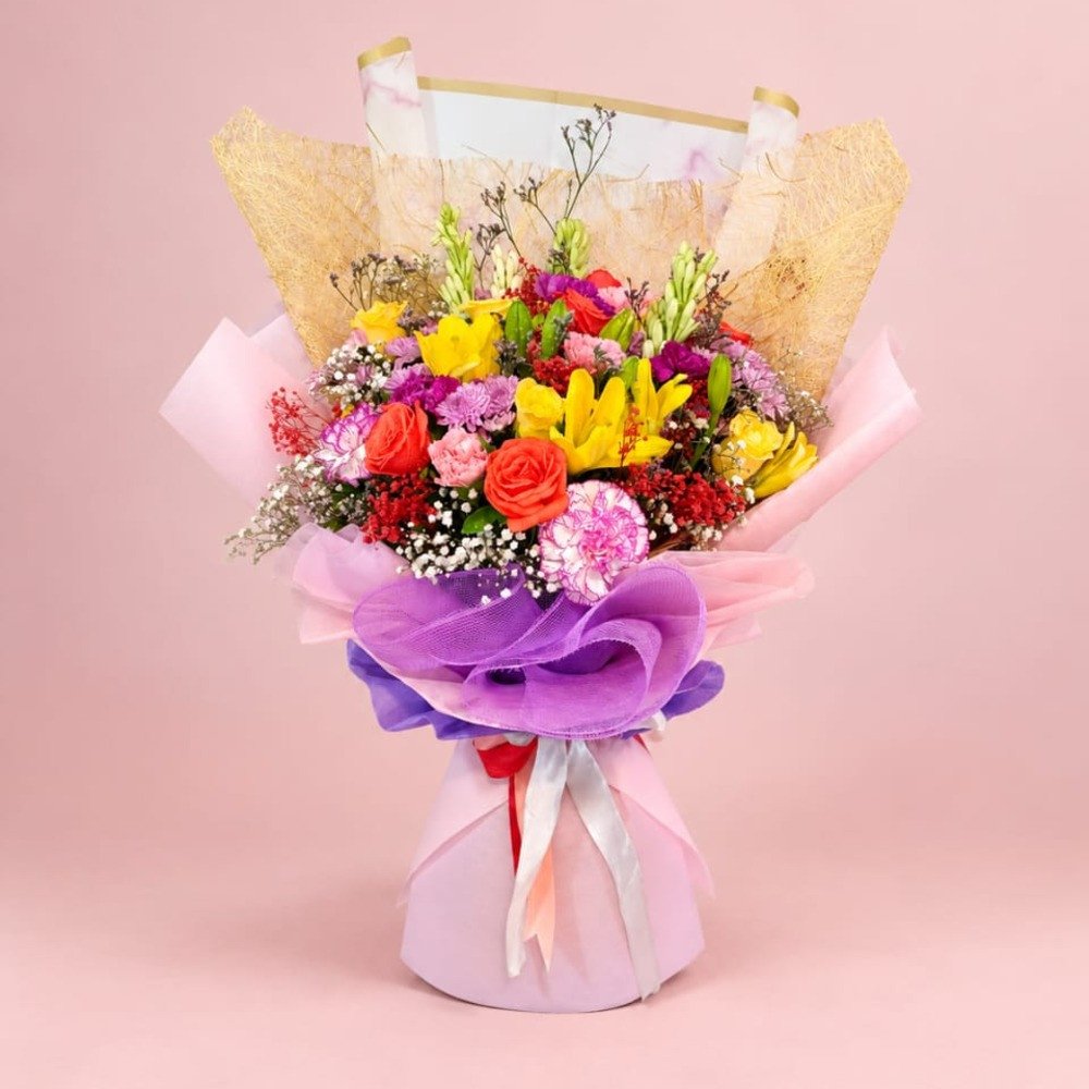 Colorful Premium Mixed Flower Bouquet 💐