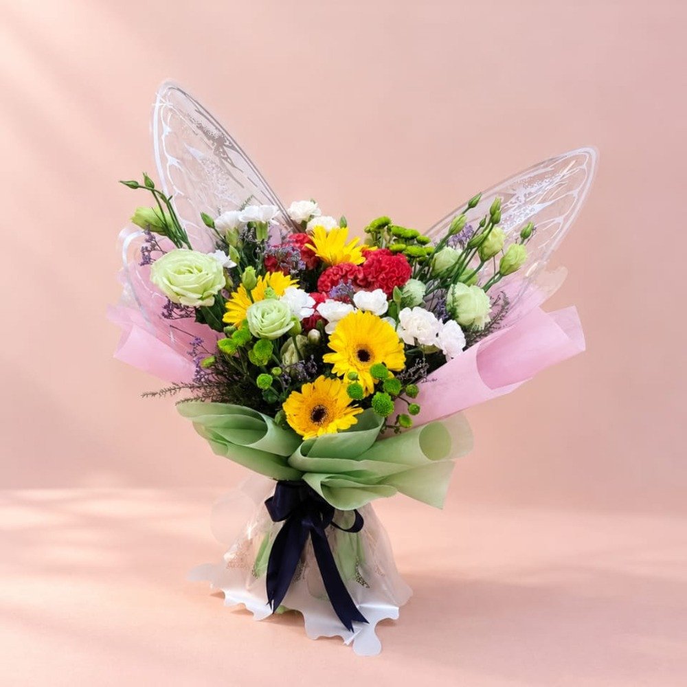 Fresh Pastel Mixed Flower Bouquet 💐