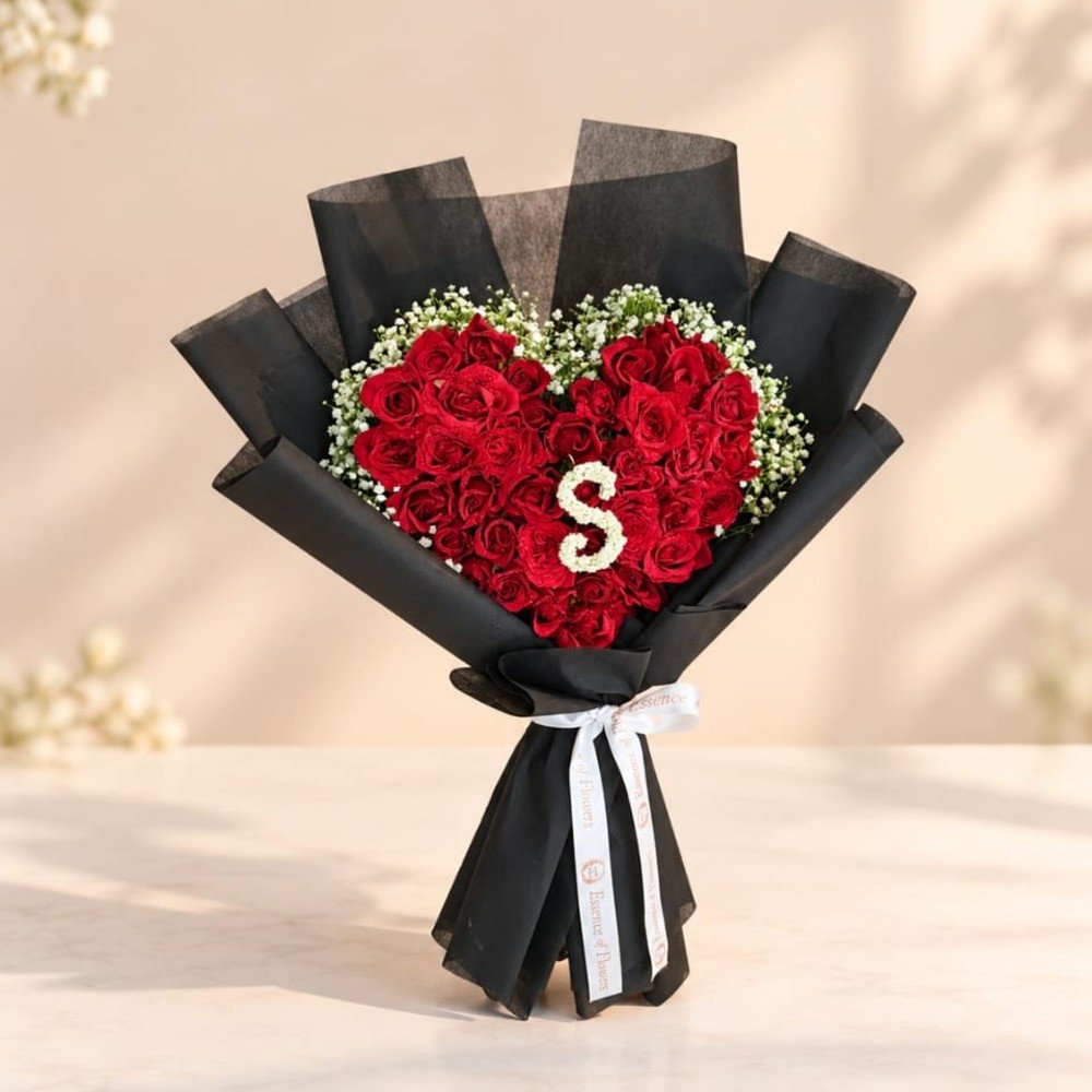❤️ Red Rose Heart Bouquet