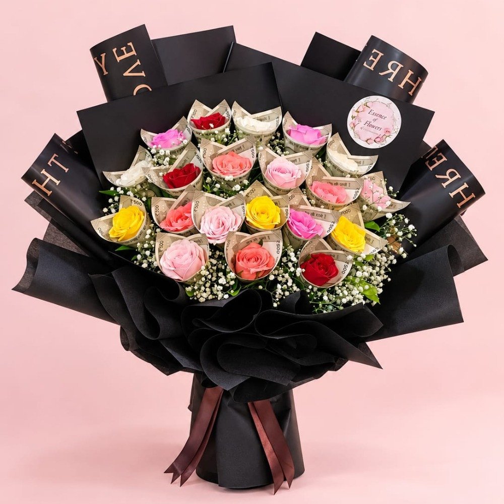 Premium Money Rose Bouquet 💐